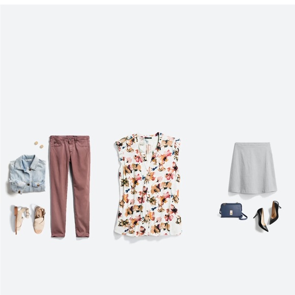 Stitch Fix Size 2 Papermoon button down knit top - Picture 2 of 5